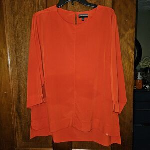 Official McDonald’s Red 3/4 Sleeve Employee Uniform Blouse | Women’s Large R EUC